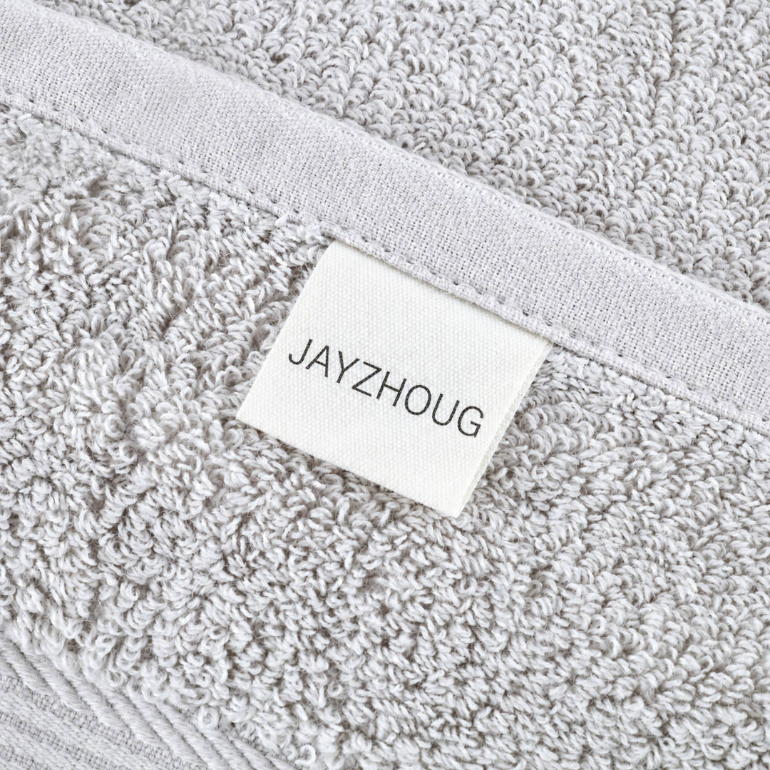 Essential Luxury Bundle towel detail with JAYZHOUG label