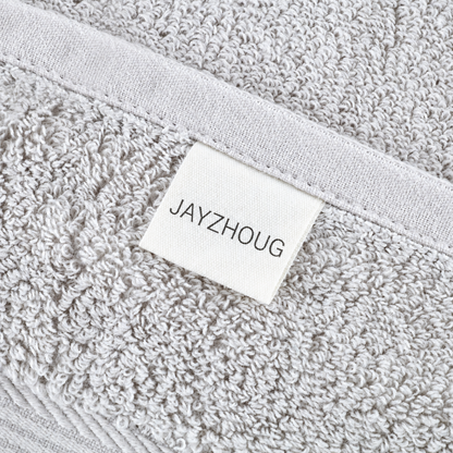 Essential Luxury Bundle towel detail with JAYZHOUG label