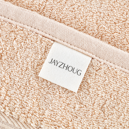 Ultrasoft Bath Bundle towel detail with JAYZHOUG label